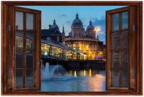 Poszterek 90x60 Szökőkút a folyón