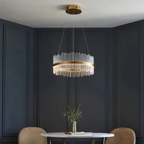 Endon 107671 - LED dimmelhető csillár zsinóron ADRIEL LED/41W/230V 3000K arany/átlátszó