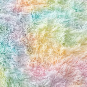Kétszemélyes mikroplüss gyerek ágyneműhuzat 200x200 cm Rainbow Cuddly – Catherine Lansfield