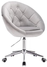 HR8516K Acél modern velúr szék