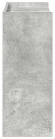 betonszürke szerelt fa cipőtartó 60x25x62 cm