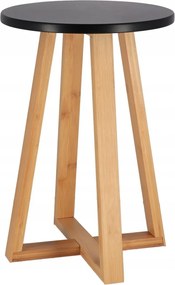 Skandináv bambusz Fürdőszobaszék, fekete