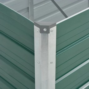 vidaXL zöld horganyzott acél kerti magaságyás 240 x 80 x 77 cm