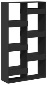 fekete szerelt fa térelválasztó 100 x 33 x 175 cm