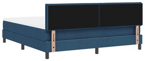 Boxspring ágy matraccal matracmal Kék 180 x 200 cm szövet