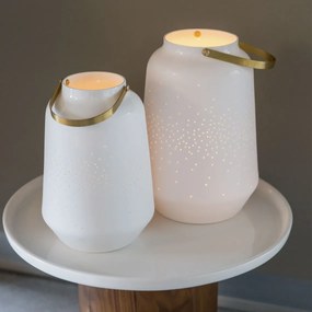 Fehér porcelán LÁMPA XL méret (30 cm)