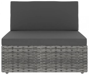 2 részes szürke polyrattan kerti ülőgarnitúra