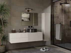 TIGO 1D2S fürdőszoba fali mosdószekrény 140x53x37.5 cm, kasmír (mosdókagyló nélkül)