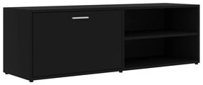 fekete szerelt fa TV-szekrény 120 x 34 x 37 cm