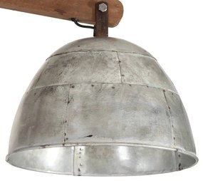 vintage ezüst mennyezeti lámpa 25 W 105 x 30 x 65-108 cm E27