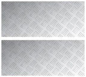 Alumínium Gyémánt Lapok 2 db Csúszásgátló 70x30 cm