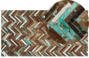 Színes bőrszőnyeg 80 x 150 cm AMASYA Beliani