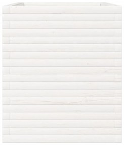 fehér tömör fenyőfa kerti virágtartó 90 x 60 x 68,5 cm