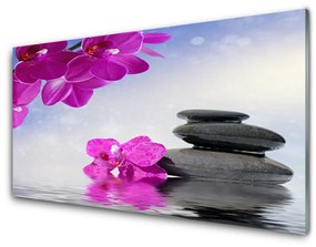 Akril üveg kép Orchidea virágok Plant 120x60 cm