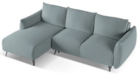 Világoskék sarokkanapé (bal oldali) Malie – Makamii