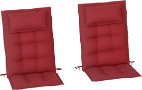 Outsunny 2 db napernyő párna szett, vízálló párna a kertben fekvő napernyőhöz, párnázott párna a strand napernyőhöz, párna kertibútorokhoz 50x116x5 cm