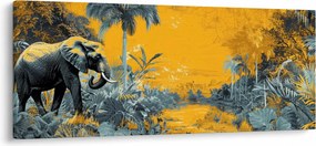 Kép - Elefánt a természetben (120x50 cm)