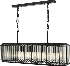 Dar Lighting kristály modern függeszték naeva matt fekete darnae0522