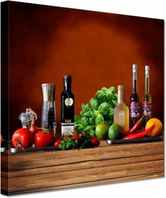 Vászonkép 20x20 Fűszerek a konyhába Gyümölcs