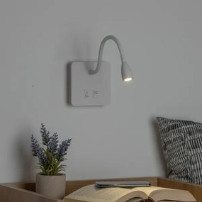 Brilagi - LED Rugalmas fali lámpa MAYA Double LED/4W/230V + LED/3W fehér