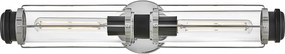 Hinkley lighting vintage fürdőszobai lámpa masthead króm fekete átlátszó elshk-masthead2-pcbk IP44