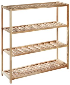 Natúr színű diófa cipőtartó – Premier Housewares