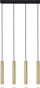 Zuma Line P241125804GD - VELIC, kábellel függesztett csillár 4xG9/5W/230V, arany