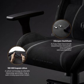 Szövet gamer szék fekete Diablo X-One 2.0 Burned Black Normal