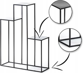 Modern fém virágágyás Podium 80 cm Kaszkád