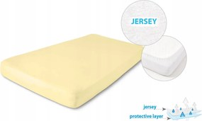 Higiéniai lepedő vízhatlan 70x140x10 Jersey Sárga
