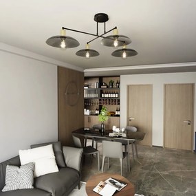 Emibig modern mennyezeti lámpa spirit fekete emi1320/4