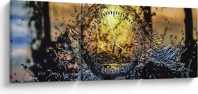 A víz képe (órával) (90x30 cm)