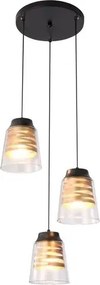 Rabalux beltéri függeszték e27 3x60w matt fekete zenaida
