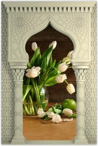 Poszterek 40x60 Fehér tulipánok