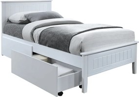 Ágy, fehér, 90x200, MIDEA