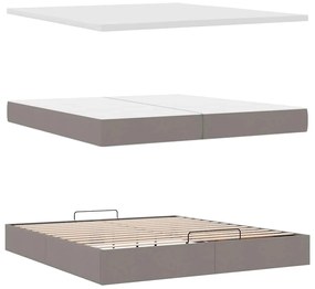 Ottomán ágykeret matraccal tópszín 200x200 cm anyaggal