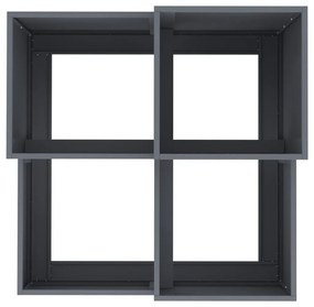 vidaXL Kerti cserép Antracit 100 x 100 x 60 cm Acél