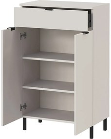 Krémszínű magas fürdőszoba szekrény 60x97 cm Arcena – Germania