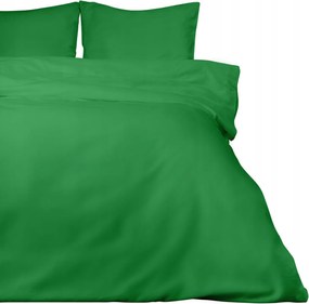Pamut-szatén ágyneműhuzat 180x200 Új Zöld