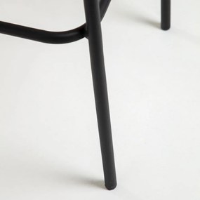 Glenville fekete acélszerkezetű bárszék, magasság 74 cm - Kave Home
