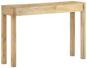 tömör fehérített mangófa konzolasztal 110 x 30 x 75 cm