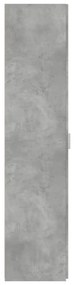 betonszürke szerelt fa magasszekrény 40x42,5x185 cm