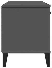 VIKEN antracitszürke szerelt fa cipőtároló pad 106 x 35 x 45 cm