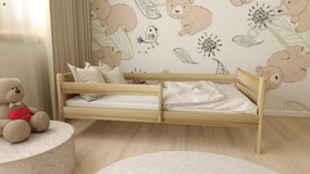 Edi fenyő gyerekágy natúr 80x180 + habmatrac