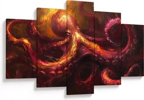 Kép - Polip, olajfestmény (150x105 cm)