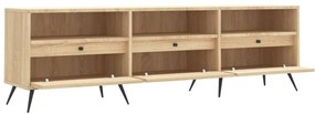 sonoma tölgy színű szerelt fa fali TV-szekrény 150x30x44,5 cm