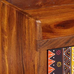 Cipőpad 100x35x45 cm Tömör akác fából