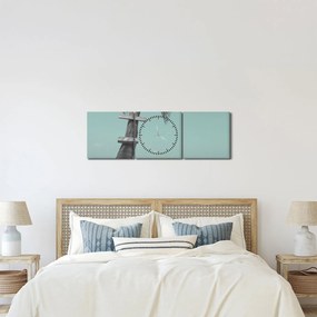 Kép - Palma a Karib-tengeren (órával) (90x30 cm)