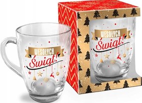 Mikulás Ajándék Karácsonyi Üveg Bögre Boldog Karácsonyt Neki