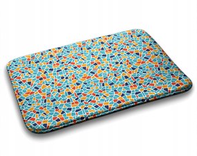 Fürdőszobaszőnyeg Színes absztrakt szőnyeg 75x45